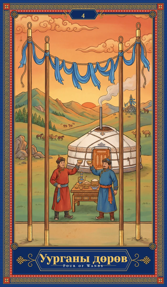 Уурганы дөрөв (Four of Wands)