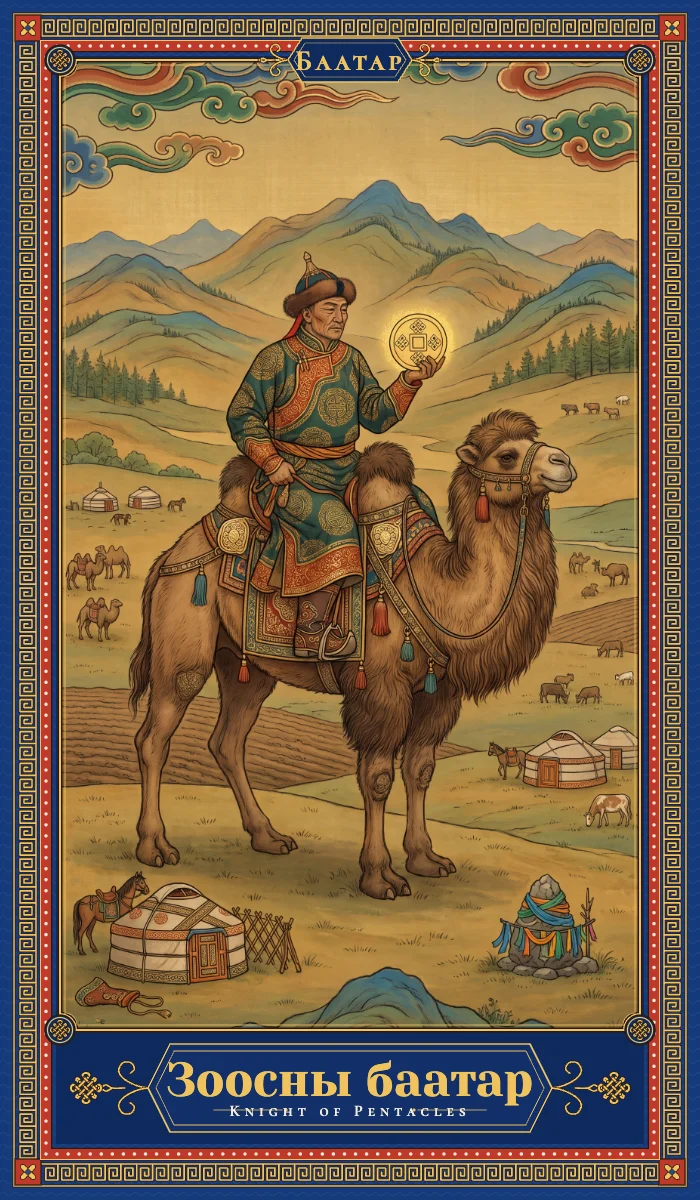 Зоосны баатар (Knight of Pentacles)