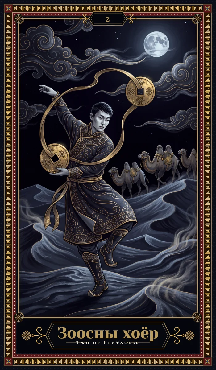 Зоосны хоёр (Two of Pentacles)