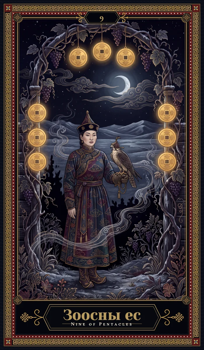 Зоосны ес (Nine of Pentacles)
